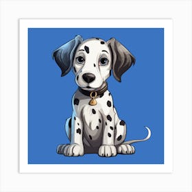 Dalmatian Puppy dog Art Print