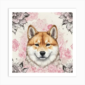 Shiba Inu 18 Art Print