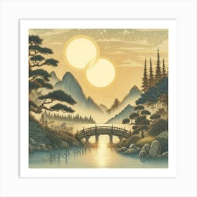 Japanese Landscape Art Print