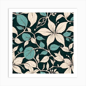 Floral Pattern art print 1 Art Print