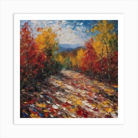 Autumn Road Art Print