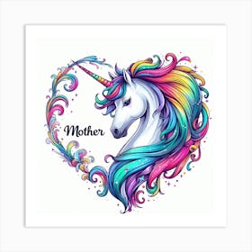 Unicorn Mother 2 Art Print