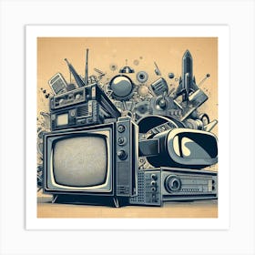 Tv Art Art Print