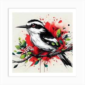 Bird On A Branch 1 Art Print