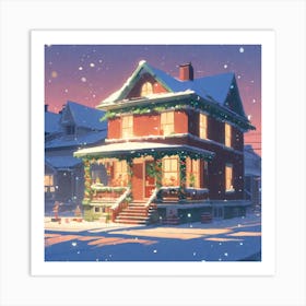 Christmas House 73 Art Print