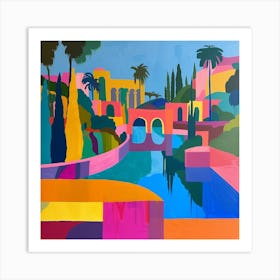 Colourful Gardens Balboa Park Usa Art Print