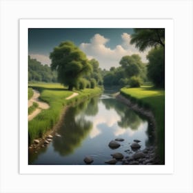 River In The Grass 34 Art Print