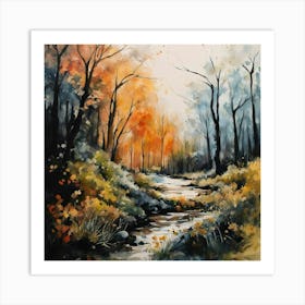 Autumn In The Woods 1 Art Print