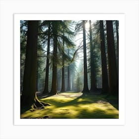 Mossy Forest Art Print