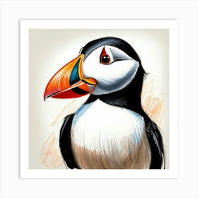 Puffin 10 Art Print