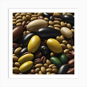 Black Beans 2 Art Print