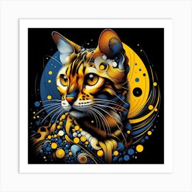 Bengal Cat 01 1 Art Print