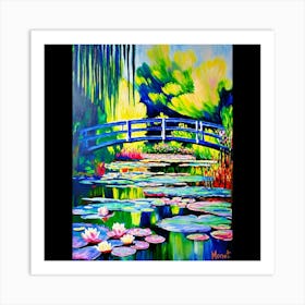 Water Lily Bridge 5 Art Print