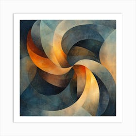 Abstract Swirl Art Art Print