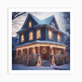 Christmas House 86 Art Print