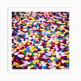 Colorful Confetti 1 Art Print