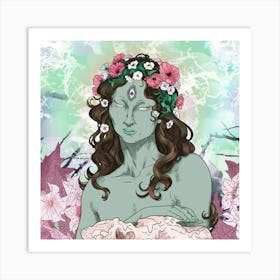 Green Goddess Art Print