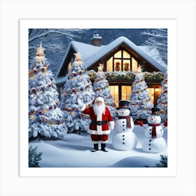 Santa'S House 2 Art Print