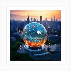 Shanghai Skyline Art Print