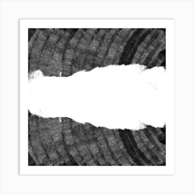 Grunge Style Black And White Painting  Art Print