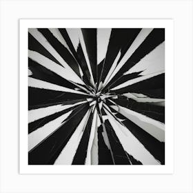 Black and White Abstract Art 405 Art Print