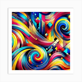 kinetic colour Art Print