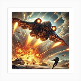 Sunflare Dive Art Print