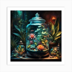 Jar Of Water Art Print