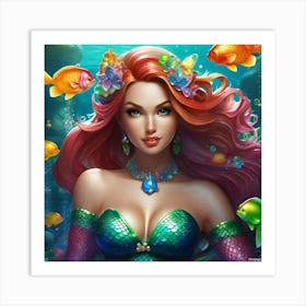 Gummy Bear Mermaid 3 Art Print