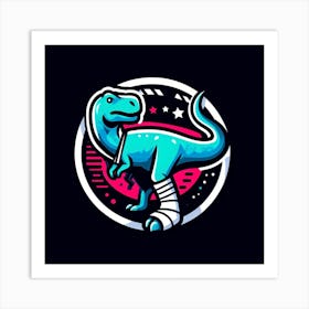 T - Rex Logo Art Print