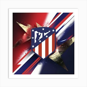 Atlético de Madrid Logo Wall Art 8 Art Print