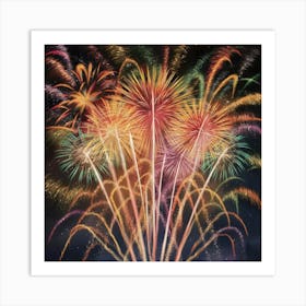 Fireworks In The Sky 2 Art Print