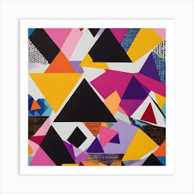 BB Borsa Geo Triangles Art Print