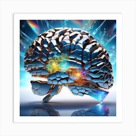 Brain Fractal 3 Art Print