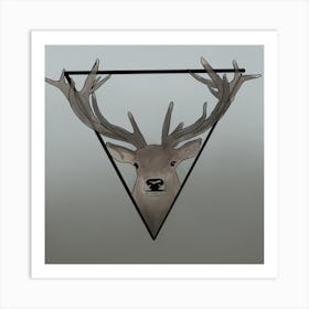 Digital Deer Art Print