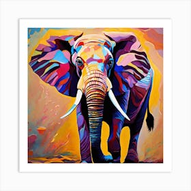 Elephant Painting Art Print