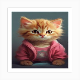 Cute Kitten Art Print