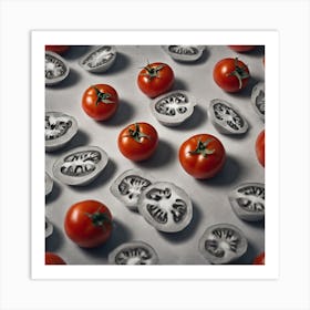 Sliced Tomatoes Art Print