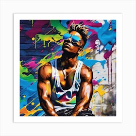 Graffiti Artist 4 Art Print