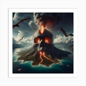 Island Of Fire 3 Art Print