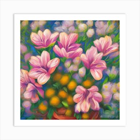 Alstroemeria Flowers Art Print