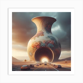 Vase In The Desert Art Print