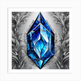 Blue Diamond 5 Art Print