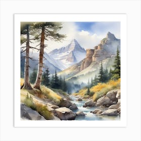 Mountain Stream 14 Art Print