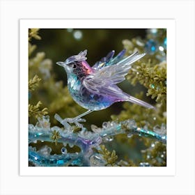 Albedobase Xl Highly Detailed Shot Of An Iridescence Crystal 1 Art Print