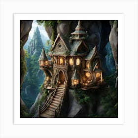 Mountain Temple 7 Art Print