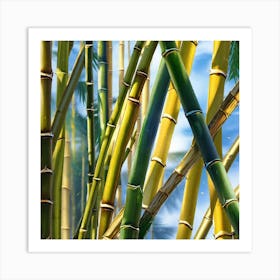 Bamboo Stalks 2 Art Print