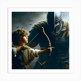 David And Goliath (1) Art Print