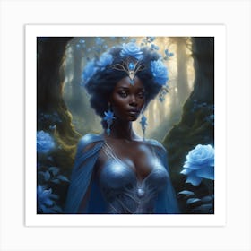 Blue Fairy Queen Art Print