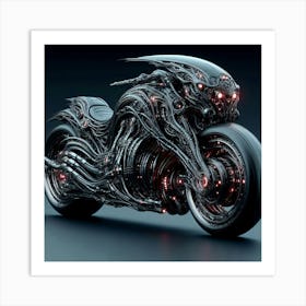 Futuristic Motorcycle 10 Art Print